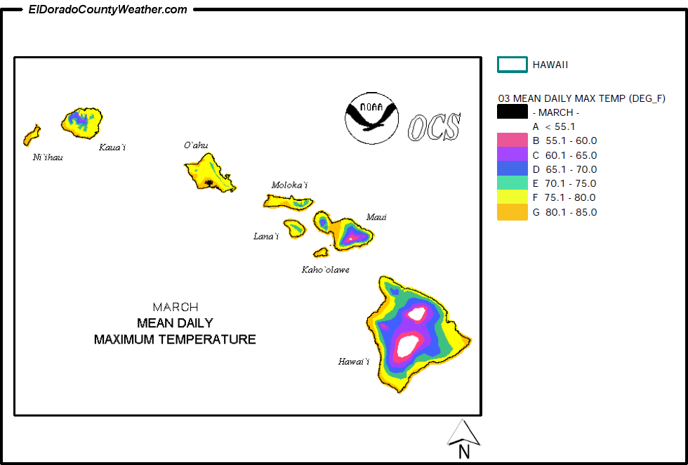 Alaska March Mean Daily Maximum Temperature